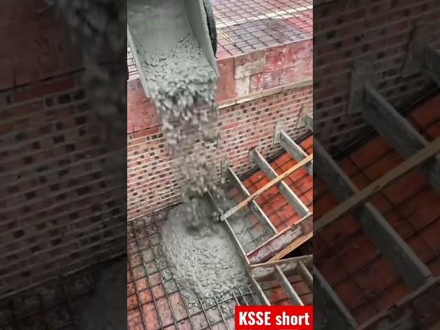 Residential building stairs concrete pouring techniques with the traditional mechanism