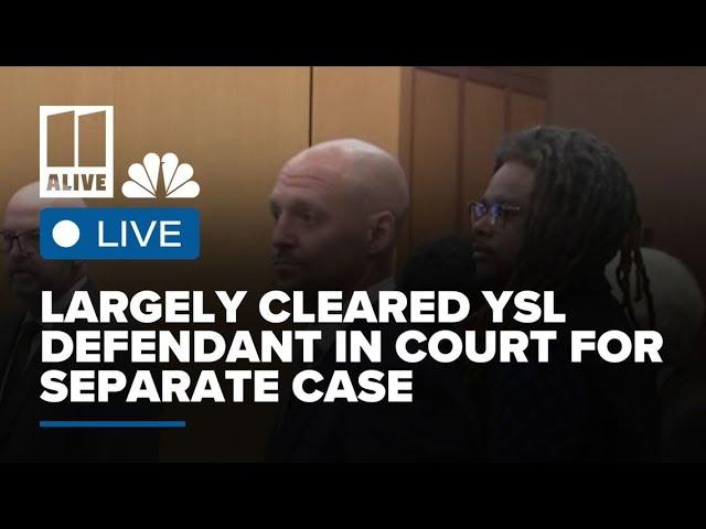 LIVESTREAMING | Largely cleared YSL defendant in court for separate case of alleged offenses