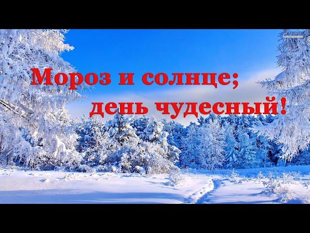  Александр Пушкин. Зимнее утро | Стихи о природе поэтов 19 века