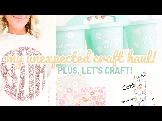 My Unexpected Craft Haul!  Plus, Let's Craft! | 2024 Cricut Craft Inspiration