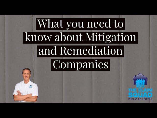 What you need to know about Water Mitigation and Mold Remediation companies