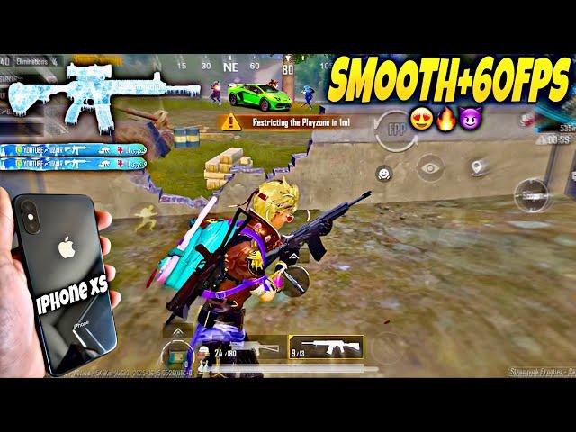 Iphone Xs PUBG Test 2025 Smooth+60Fps | New Update 3.8 Gameplay | PubgMobile | YouTubeUzair#iphonexs