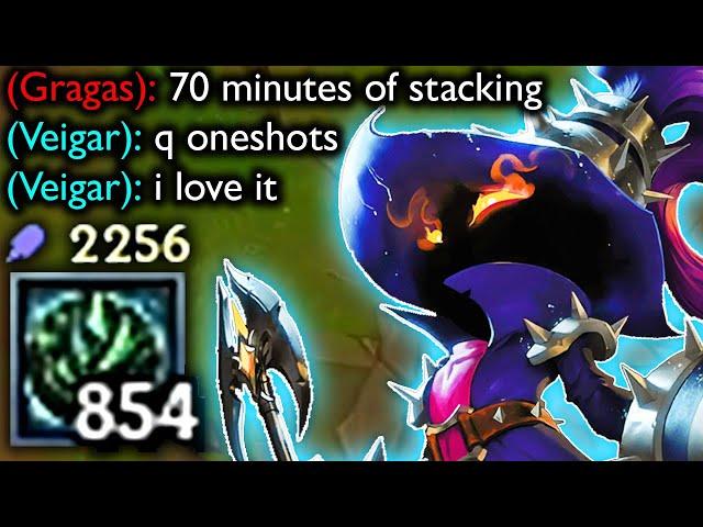 This is how 70 MINUTES of stacking as VEIGAR feels like....