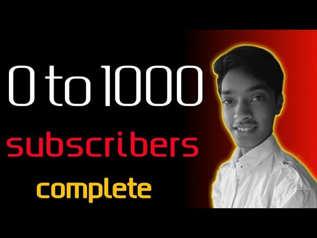 1000 subscribers complete | Thank you so much for your support 