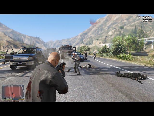 GTA V [R.D.E. 4.0.4] - Dr. Dre 10 Star Rampage + Escape