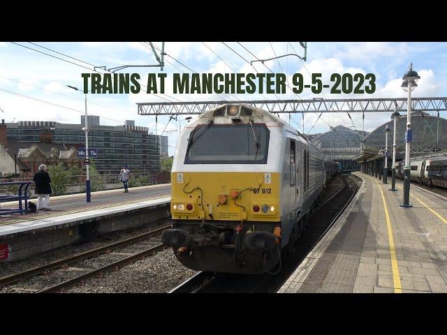 Trains at Manchester 9-5-2023