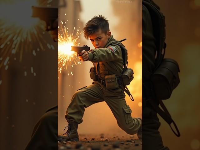 Army Baby Save Children From Terrorists  #ai #baby #army