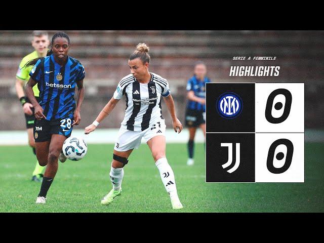 HIGHLIGHTS SERIE A | Inter 0-0 Juventus Women