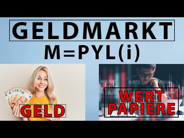 MONEY MARKET (German w/ English CC) | Money Demand, Money Supply + Interest Rate in the Equilibrium