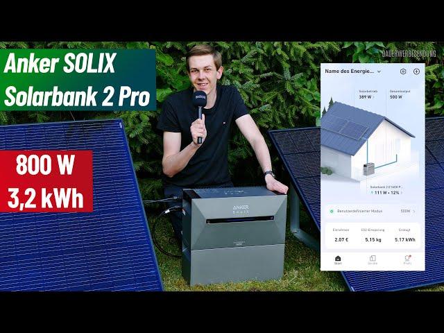 Balkonkraftwerk mit Speicher: Anker SOLIX Solarbank 2 E1600 Pro