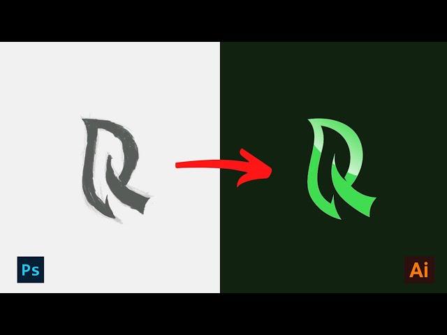 Letter R Logo Design in adobe illustrator cc 2022  || লোগো ডিজাইন