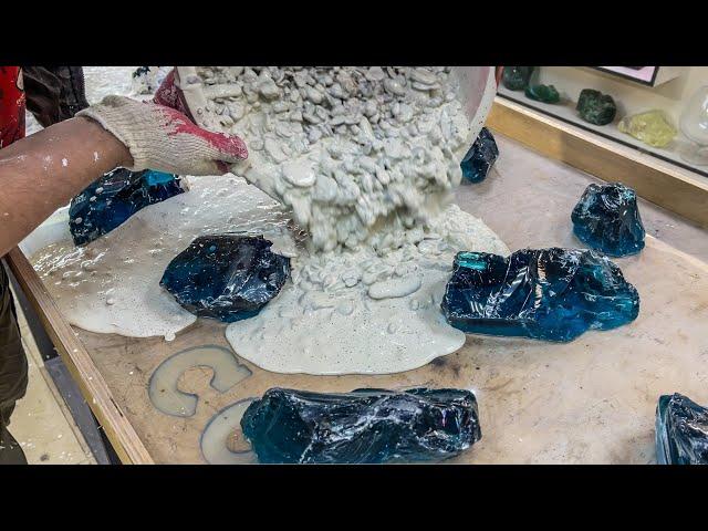 How to Make an Incredible Kitchen Island Using Concrete, Glass, Wood and Epoxy