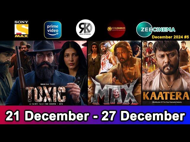 6 Upcoming New South Hindi Dubbed Movies | Confirm Release Date | Toxic Movie, Max| December 2024 #5