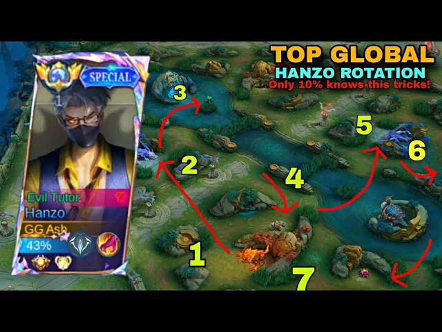 TOP GLOBAL HANZO ROTATION 2024 (only 10% knows this tricks)