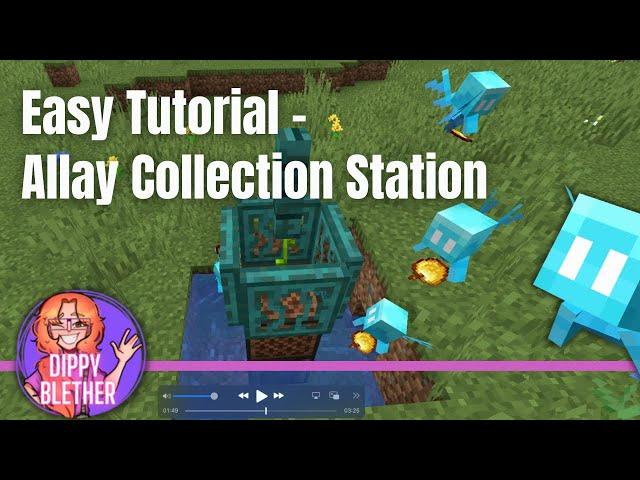 Super Easy Allay Collection System - Step-by-step tutorial for Minecraft