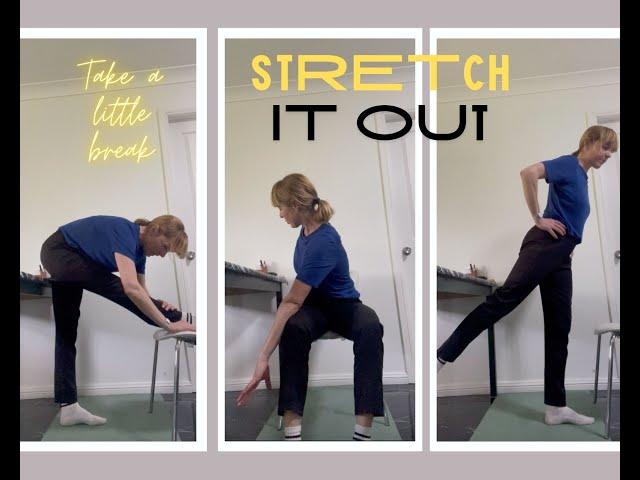 Office - desk - stretch routine with breathing practice for better mental and physical wellbeing