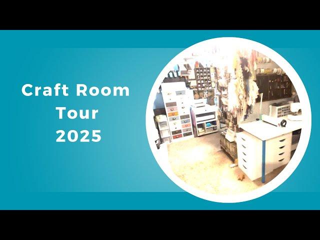 Craft Room Tour 2025: How I organize my paper crafting supplies!