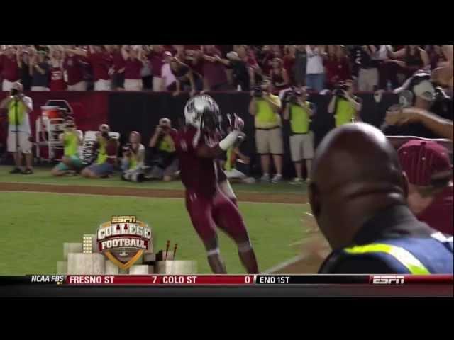 2012 USC vs Georgia - Ace Sanders 70 Yd Punt Return Touchdown