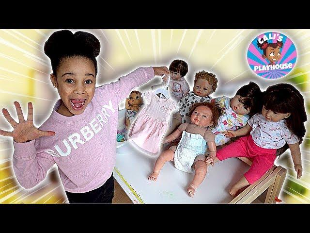 Cali Buys Her Babies New Clothes | Cali's Playhouse