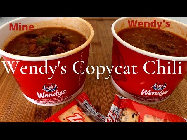 How to make the best Wendy's Chilli Copycat Recipe! Unbelievable Side by side tasting! Chili