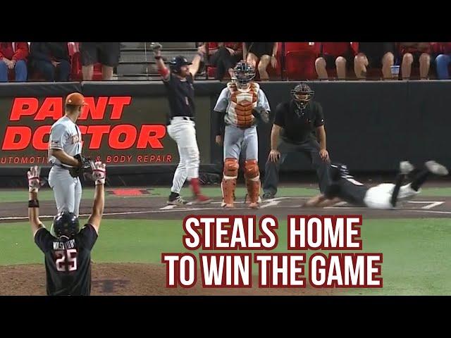 Texas Tech steals home to win the game, a breakdown