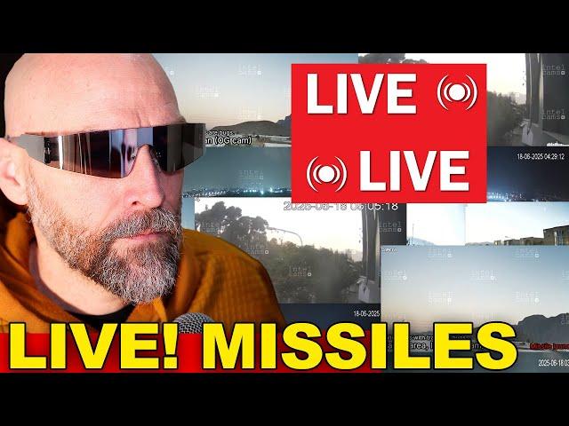 BREAKINGLIVELIVE STREAMS OF ISRAEL AND IRAN! MISSILE LAUNCH SITES AND MORE