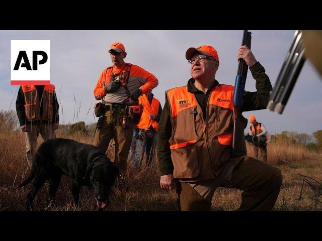 Tim Walz opens pheasant season hunting in Minnesota