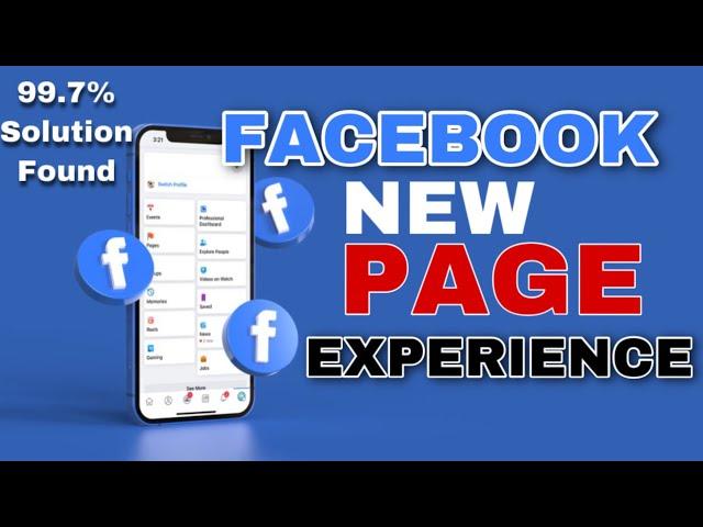 New Page Experience | How to Convert Facebook Profile to Page 2022