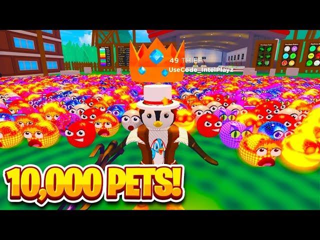 I EQUIPPED 10,000 PETS THEN THIS HAPPEND.... | Safe Cracking Simulator