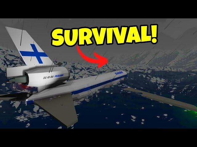 Trying to SURVIVE a SINKING PLANE In Stormworks?! Plane Crash Survival