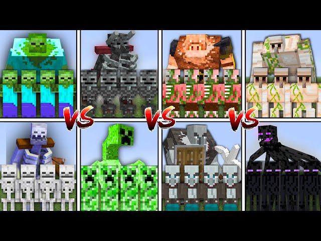 ALL MOBS TOURNAMENT in Minecraft Mob Battle