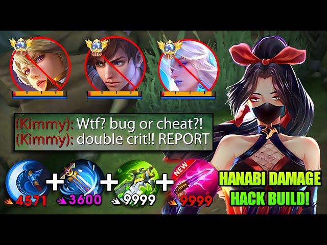 HANABI BEST HIGH DAMAGE HACK BUILD 2024! THIS BUILD IS LITERALLY BROKEN! ( PLS ABUSE THIS BUILD! )