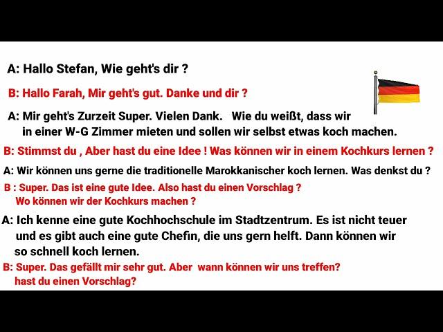KOCHKURS Teil 3  Gemeinsam etwas Planen | Goethe Telc Ösd