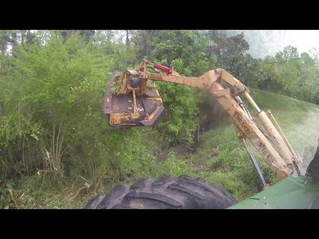 John Deere Tractor Mowing