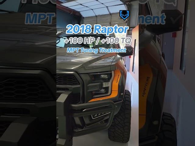 2018 Raptor with a boost of +100 Horsepower and +100 Torque with MPT Tuning Treatment