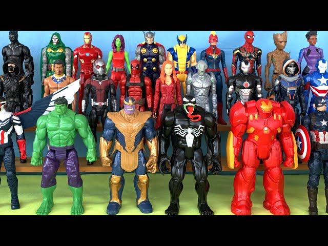 27 Action Figures Marvel Avengers and 2 New Black Panther Wakanda Forever 2 : Hulk, Iron Man, Thor