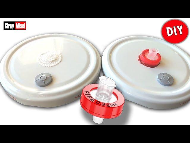 How to make filter and  injection ports for jar lids ? Mushroom Cultivation (DIY)