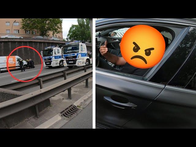 Road Rage mit RS6, Klimakleber kleben sich an Autos (hatte ne kurze Zündschnur)