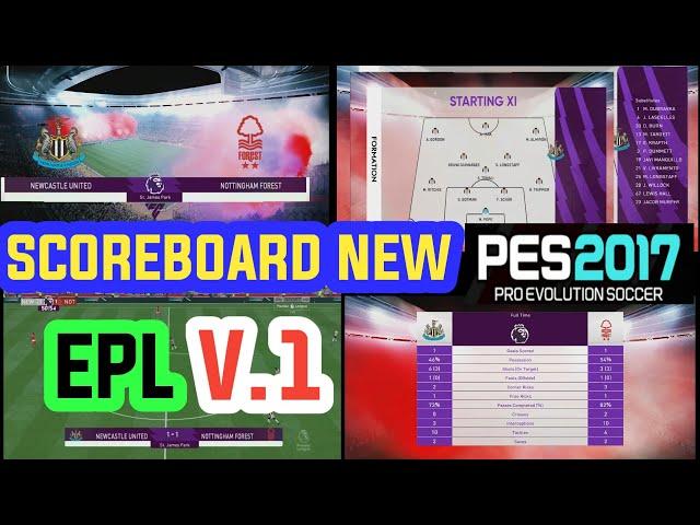 PES 2017 NEW PREMIER LEAGUE V1 SCOREBOARD 23-24