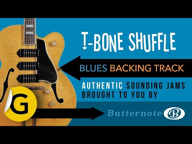 T-Bone Shuffle backing track in G | T-Bone Walker style swinging shuffle