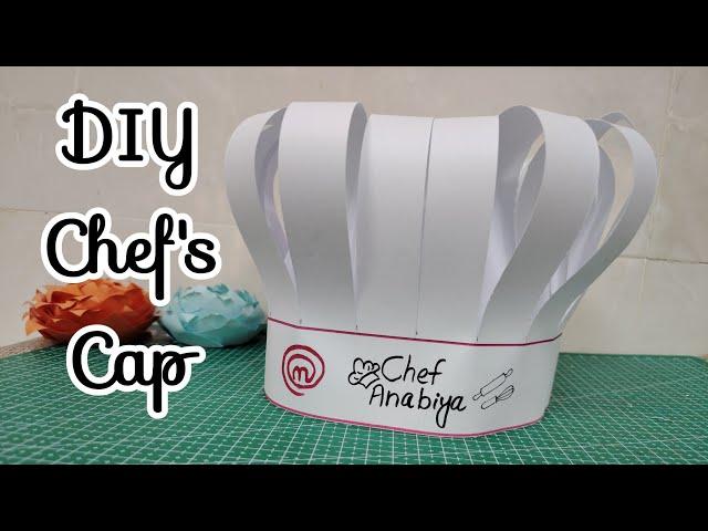 How to make chef's cap with paper for school project | DIY Paper Chef's Hat