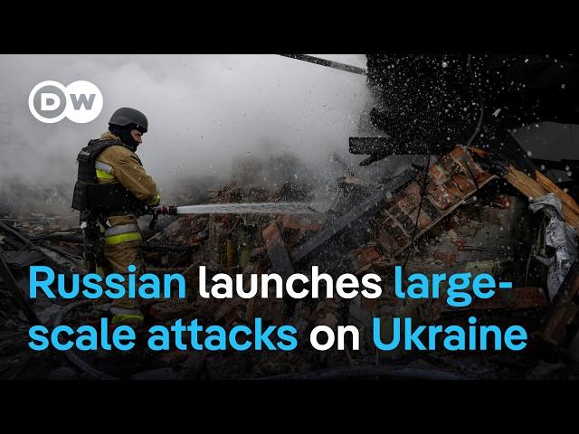 Massive aerial attack hits Ukraine on Christmas Day | DW News