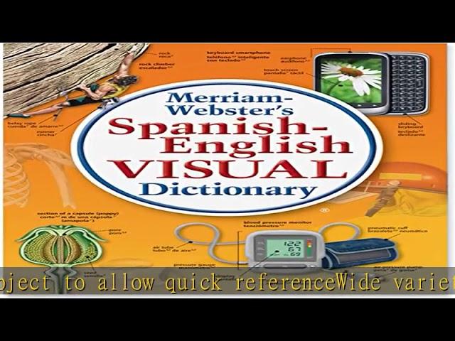 Merriam-Webster Spanish-English Visual Dictionary Printed Book,"7.8"" x 6.1"" x 0.8"""