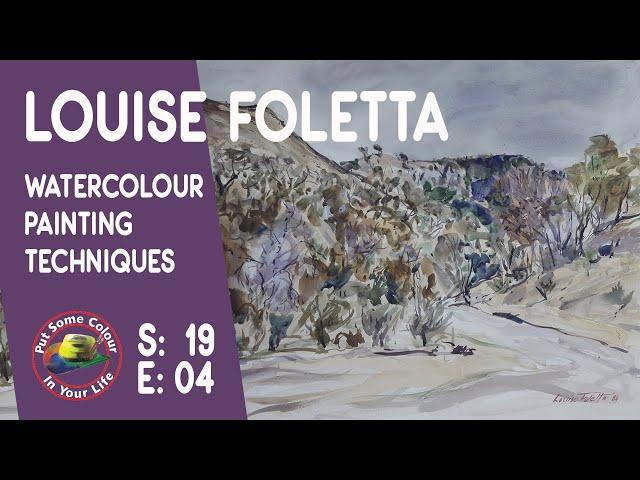 Watercolor painting techniques and tutorial with Louise Foletta | Colour In Your Life