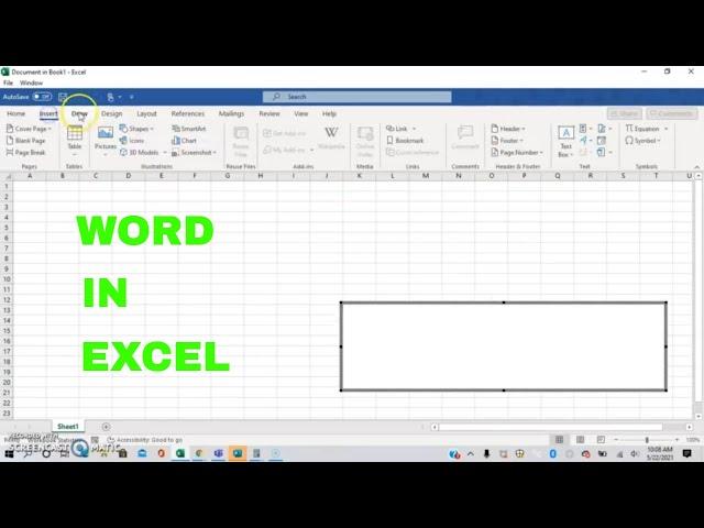 How To Insert A Word Document Into Your Excel Sheet With Ease! Little Known Feature #Tutorial,