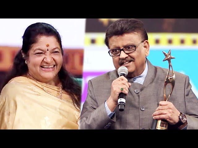 S. P. Balasubrahmanyam Expressing His Love Towards K. S. Chithra After Receiving Her Award