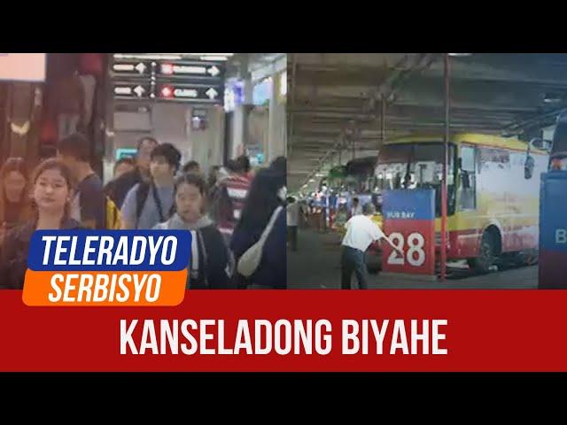 Canceled trips at PITX due to super typhoon Pepito | Teleradyo Serbisyo (16 November 2024)