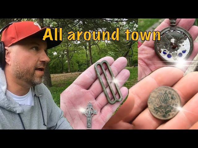 Digging plugs around town! #minelab #foryou #metaldetecting #silvercoins #diggingplugs #history