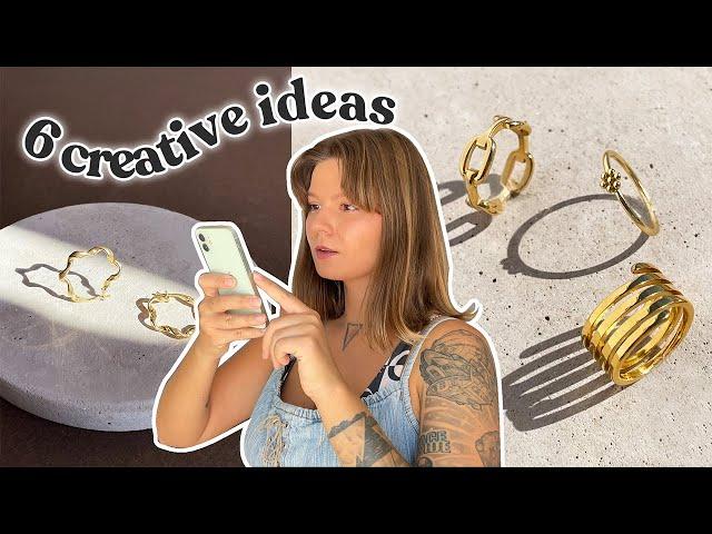 How to take aesthetic jewelry product photos at home with an iPhone?