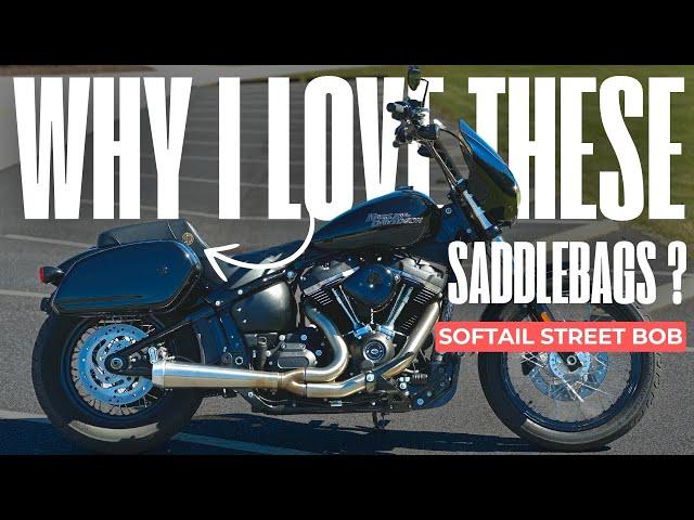 Sleek Saddlebags That Blends In With Your Harley Softail Street Bob